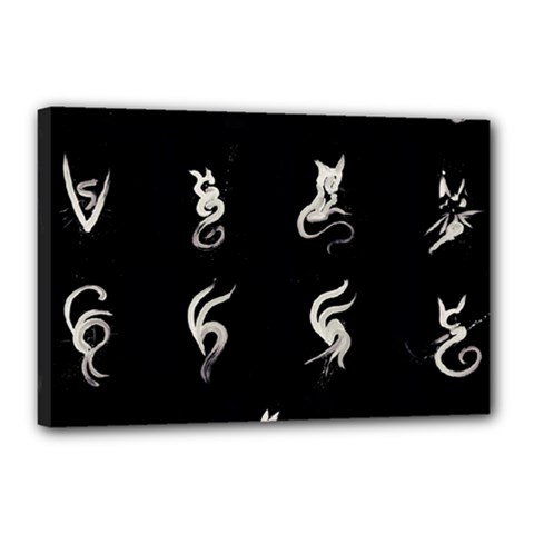 Katzen Cats Katzen Cats Canvas 18  X 12  (stretched) by WetdryvacsLair