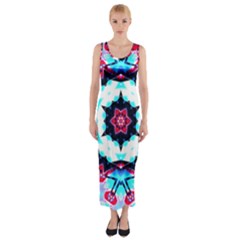 Raspberry Fitted Maxi Dress by LW323