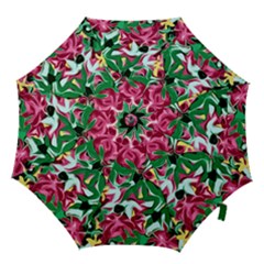 Floral-abstract Hook Handle Umbrellas (medium) by PollyParadise
