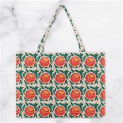 Rose Ornament Medium Tote Bag by SychEva