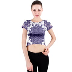 Simple Country Crew Neck Crop Top by LW323