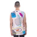 Pastel abstract pattern with beige, coffee color strap Men s Basketball Tank Top View2