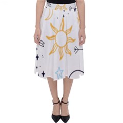 Pattern Mystic Classic Midi Skirt by alllovelyideas