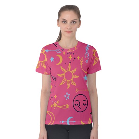 Pattern Mystic Color Women s Cotton Tee by alllovelyideas