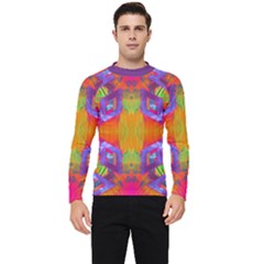 Glitch Futuristic Punk  Men s Long Sleeve Rash Guard by gloriasanchez