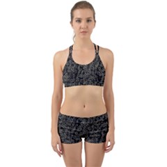 Neon Geometric Pattern Design Back Web Gym Set by dflcprintsclothing