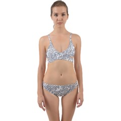 Neon Geometric Pattern Design 2 Wrap Around Bikini Set by dflcprintsclothing