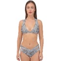 Monochrome module Pattern IV Double Strap Halter Bikini Set View1