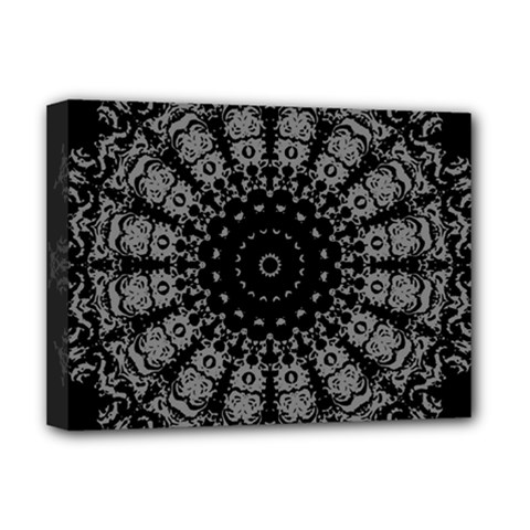 Gothic Mandala Deluxe Canvas 16  X 12  (stretched)  by MRNStudios