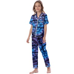 Dismembered Mandala Kids  Satin Short Sleeve Pajamas Set by MRNStudios