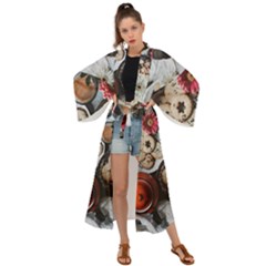 Cookies & Tea Tray  Maxi Kimono by Incredible