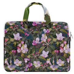 Apple Blossom  Macbook Pro Double Pocket Laptop Bag by SychEva