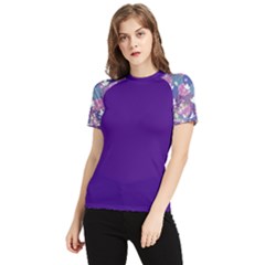 Japan Purple Women s Short Sleeve Rash Guard by flowerland