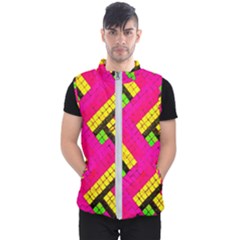 Pop Art Mosaic Men s Puffer Vest by essentialimage365