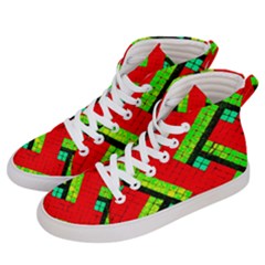 Pop Art Mosaic Men s Hi-top Skate Sneakers by essentialimage365