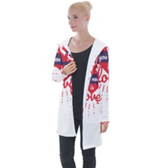 All You Need Is Love Longline Hooded Cardigan by DinzDas