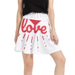 All You Need Is Love Waistband Skirt by DinzDas