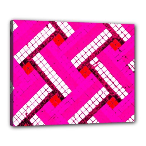 Pop Art Mosaic Canvas 20  X 16  (stretched) by essentialimage365