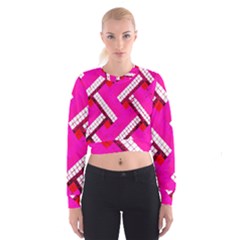 Pop Art Mosaic Cropped Sweatshirt by essentialimage365