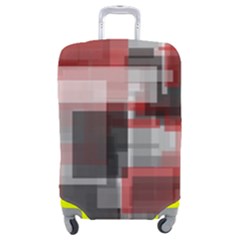 Abstract Tiles, Mixed Color Paint Splashes, Altered Luggage Cover (medium) by Casemiro
