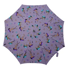 Japanese Ramen Sushi Noodles Rice Bowl Food Pattern Hook Handle Umbrellas (small) by DinzDas