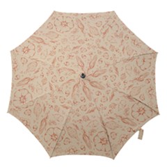Thanksgiving Flowers And Gifts Pattern Hook Handle Umbrellas (medium) by DinzDas