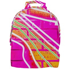 Pop Art Neon Wall Mini Full Print Backpack by essentialimage365