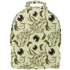 Folk Flowers Art Pattern Floral Abstract Surface Design  Seamless Pattern Mini Full Print Backpack by Eskimos