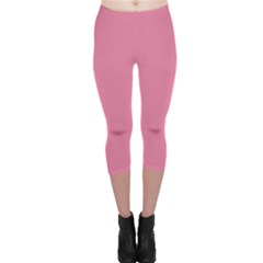 Aurora Pink Capri Leggings  by FabChoice