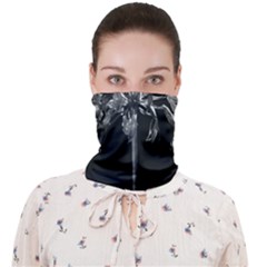 Black And White Lilies Botany Motif Print Face Covering Bandana (adult) by dflcprintsclothing