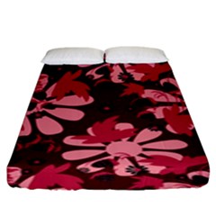 Folk Flowers Art Pattern  Fitted Sheet (king Size) by Eskimos
