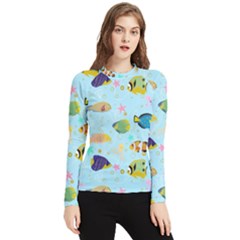 Underwater World Women s Long Sleeve Rash Guard by SychEva