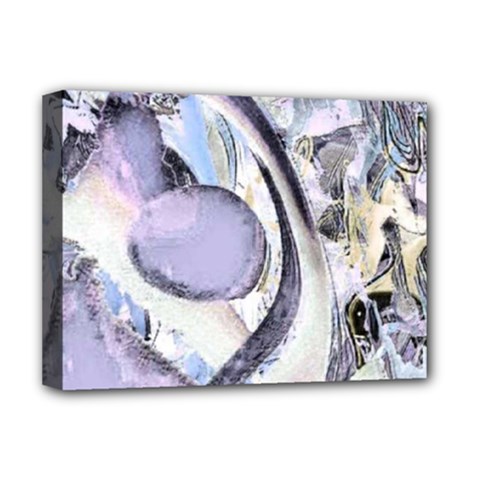 Landslide Baby Blue Deluxe Canvas 16  X 12  (stretched)  by MRNStudios