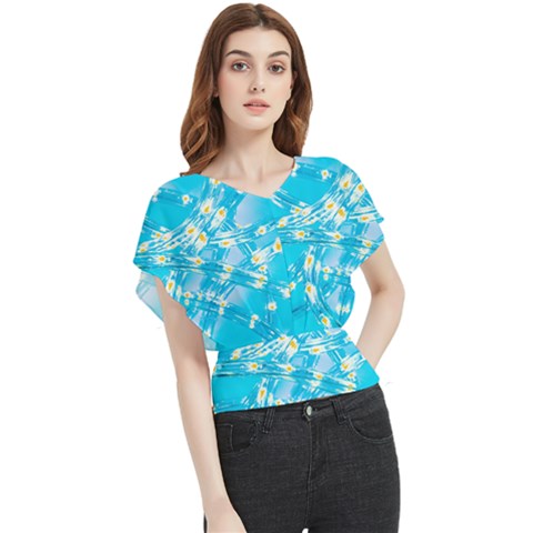 Pop Art Neuro Light Butterfly Chiffon Blouse by essentialimage365