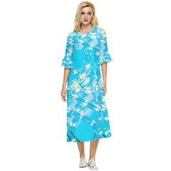 Pop Art Neuro Light Double Cuff Midi Dress by essentialimage365
