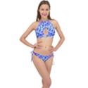 Pop Art Neuro Light Cross Front Halter Bikini Set View1