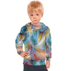 Colorful Thoughts Kids  Hooded Pullover by WolfepawFractals