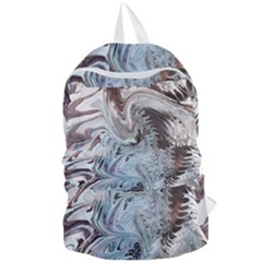 Painted Feathers Foldable Lightweight Backpack by kaleidomarblingart