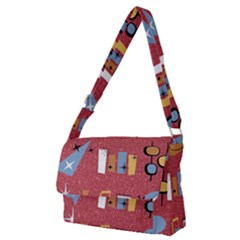 50s Full Print Messenger Bag (m) by NerdySparkleGoth