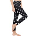 1950 Black White Dots Lightweight Velour Classic Yoga Leggings View4