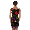 Golden autumn, red-yellow leaves and flowers  Wrap Front Bodycon Dress View2