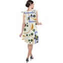 Folk flowers pattern Floral surface design Tie Up Tunic Dress View2
