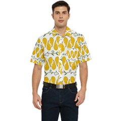 Juicy Yellow Pear Men s Short Sleeve Pocket Shirt  by SychEva
