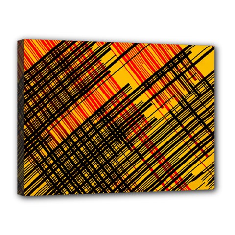 Root Humanity Orange Yellow And Black Canvas 16  X 12  (stretched) by WetdryvacsLair