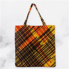 Root Humanity Orange Yellow And Black Grocery Tote Bag by WetdryvacsLair
