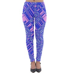 Root Humanity Barcode Purple Pink And Galuboi Lightweight Velour Leggings by WetdryvacsLair