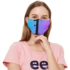 Vaporwave Wires And Transformer Fitted Cloth Face Mask (adult) by WetdryvacsLair