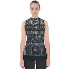 Power Up Mock Neck Shell Top by MRNStudios