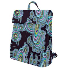 Concentric Circles A Flap Top Backpack by PatternFactory