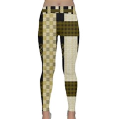 Art-stripes-pattern-design-lines Classic Yoga Leggings by Sapixe